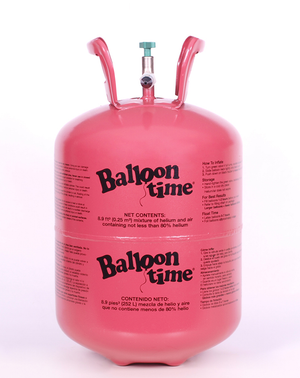9.5" Helium Balloon Tank Kit with 30 Balloons