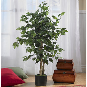 3ft. Ficus Silk Artificial Tree, Green