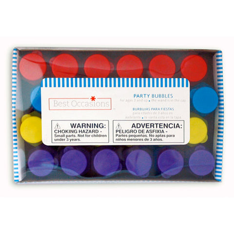 Image of 24 Pack Bubble Party Favors, Plastic, 0.6oz